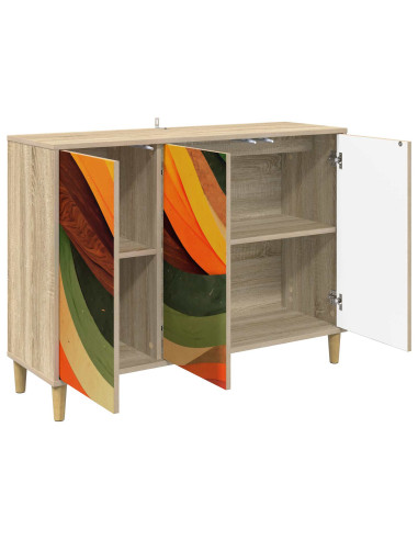 Credenza BONN Sonoma 102 x 33 x 75 cm Legno ingegnerizzato