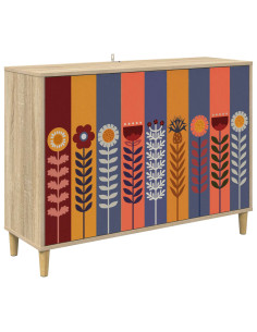 Credenza ESSEN Sonoma 102 x 33 x 75 cm Legno ingegnerizzato 2