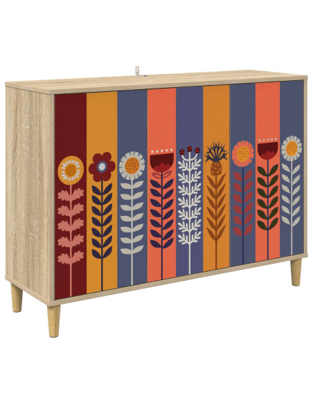 Credenza ESSEN Sonoma 102 x 33 x 75 cm Legno ingegnerizzato