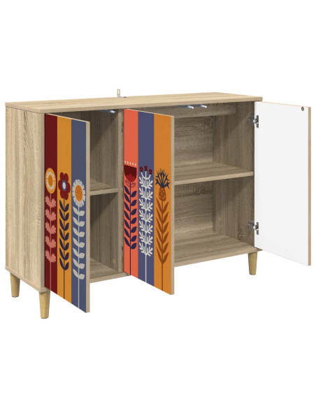 Credenza ESSEN Sonoma 102 x 33 x 75 cm Legno ingegnerizzato