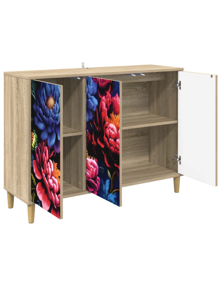 Credenza KIEL Sonoma 102 x 33 x 75 cm Legno ingegnerizzato