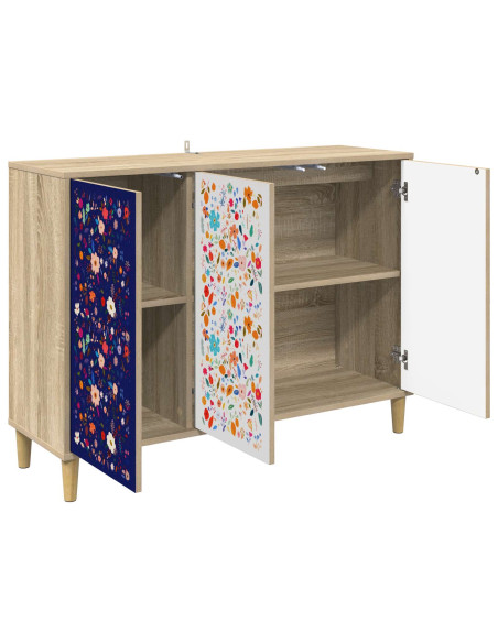 Credenza MAINZ Sonoma 102 x 33 x 75 cm Legno ingegnerizzato