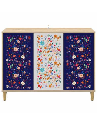 Credenza MAINZ Sonoma 102 x 33 x 75 cm Legno ingegnerizzato