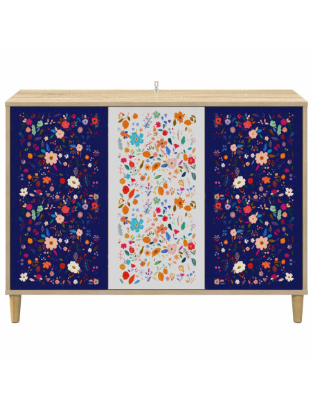 Credenza MAINZ Sonoma 102 x 33 x 75 cm Legno ingegnerizzato