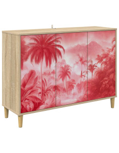 Credenza AACHEN Sonoma 102 x 33 x 75 cm Legno ingegnerizzato 2