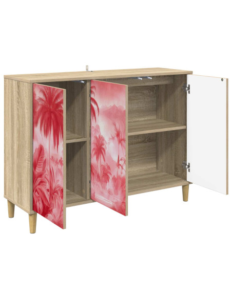 Credenza AACHEN Sonoma 102 x 33 x 75 cm Legno ingegnerizzato