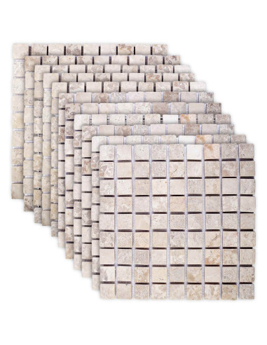 Piastrelle Mosaico Crema 30 x 30 cm Marmo