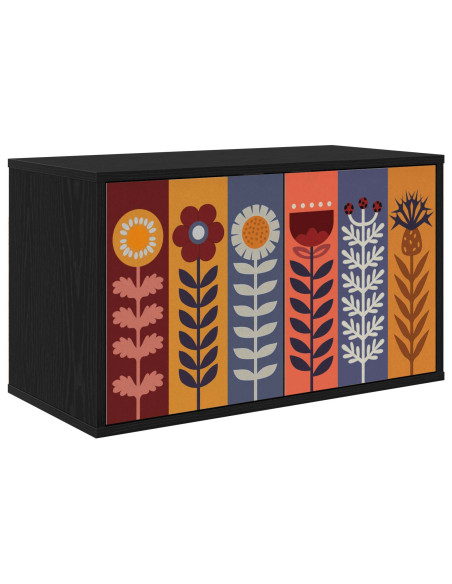 Mobile TV da Parete ESSEN 69 x 33 x 40 cm Rovere Nero