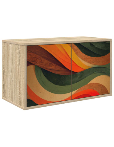 Mobile TV da Parete BONN 69 x 33 x 40 cm Rovere Sonoma
