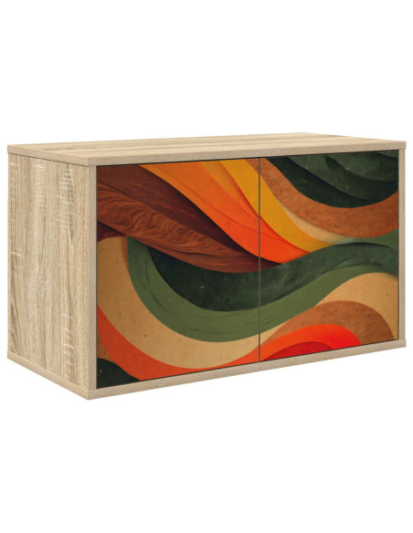 Mobile TV da Parete BONN 69 x 33 x 40 cm Rovere Sonoma