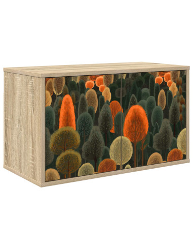 Mobile TV da Parete ZAANDAM 69 x 33 x 40 cm Rovere Sonoma