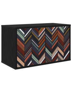 Mobile TV da Parete OMMEN 69 x 33 x 40 cm Rovere Nero