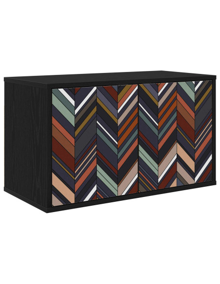 Mobile TV da Parete OMMEN 69 x 33 x 40 cm Rovere Nero