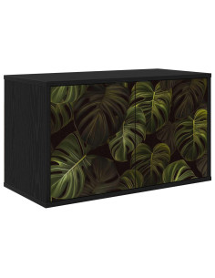 Mobile TV da Parete ELBURG 69 x 33 x 40 cm Rovere Nero