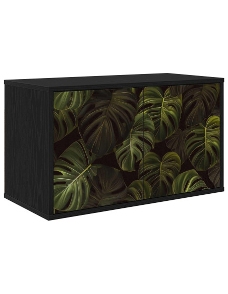 Mobile TV da Parete ELBURG 69 x 33 x 40 cm Rovere Nero