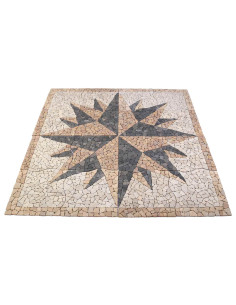 Piastrelle a mosaico con motivo vento Multicolore 120 x 120 cm