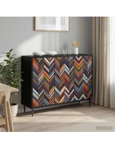 Credenza OMMEN Rovere Nero 102 x 33 x 76 cm
