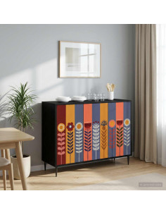 Credenza ESSEN Rovere Nero 102 x 33 x 76 cm