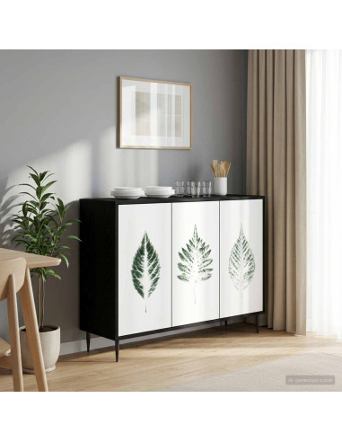 Credenza HANAU Rovere Nero 102 x 33 x 76 cm