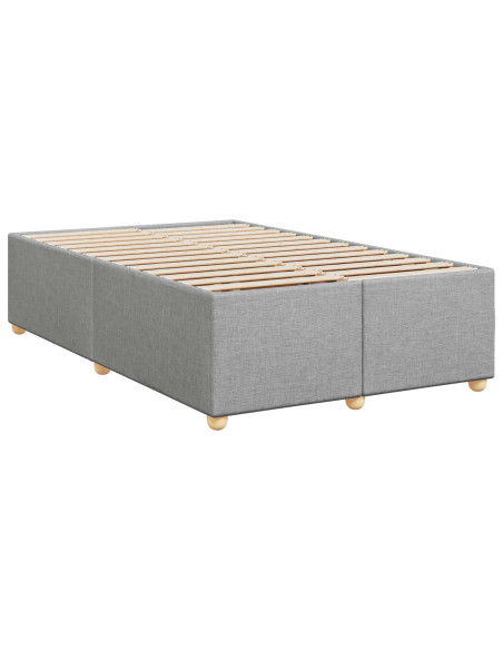 Letto box spring con materasso Grigio Chiaro 120 x 190 cm