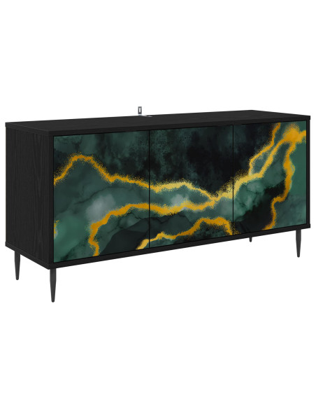 Mobile TV WIJHE 102 x 33 x 51 cm Rovere Nero