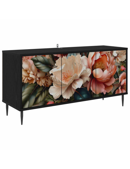Mobile TV BORNE 102 x 33 x 51 cm Rovere Nero