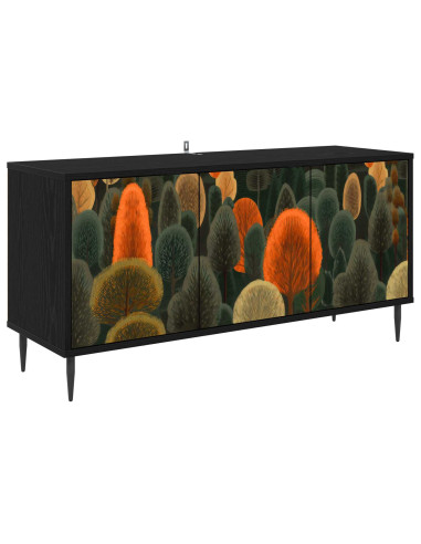 Mobile TV ZAANDAM 102 x 33 x 51 cm Rovere Nero