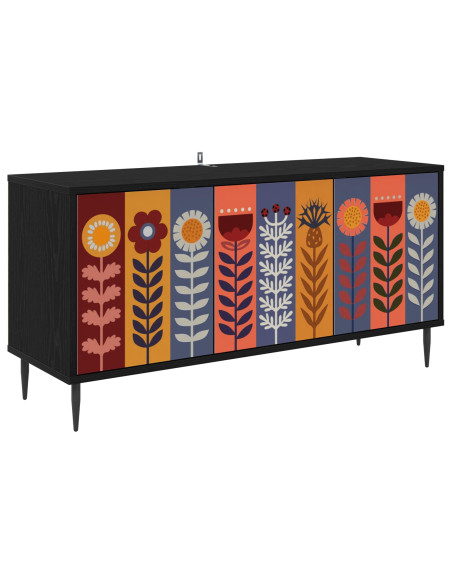 Mobile TV ESSEN 102 x 33 x 51 cm Rovere Nero