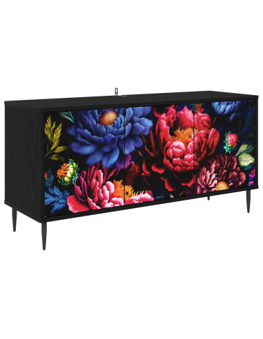 Mobile TV KIEL 102 x 33 x 51 cm Rovere Nero