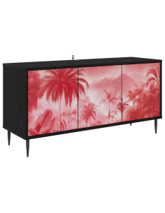 Mobile TV AACHEN 102 x 33 x 51 cm Rovere Nero