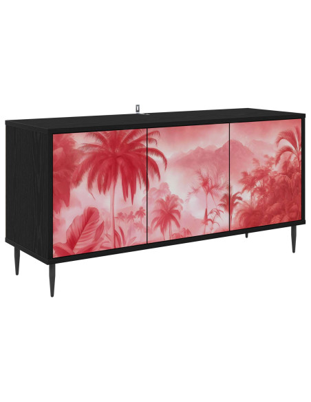 Mobile TV AACHEN 102 x 33 x 51 cm Rovere Nero