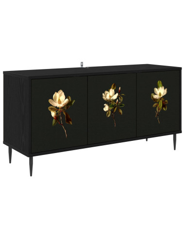 Mobile TV BREMEN 102 x 33 x 51 cm Rovere Nero