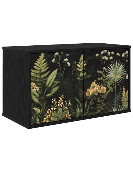 Mobile TV da Parete RHENEN 69 x 33 x 40 cm Rovere Nero