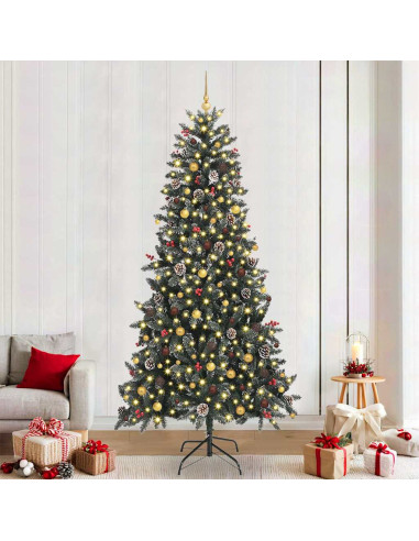 Albero di Natale artificiale con 300 LED Verde 240 cm