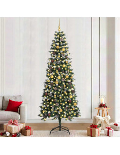 Albero di Natale artificiale con 300 LED Verde 240 cm