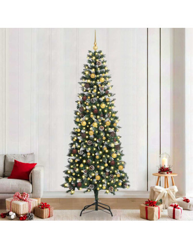 Albero di Natale artificiale con 300 LED Verde 240 cm
