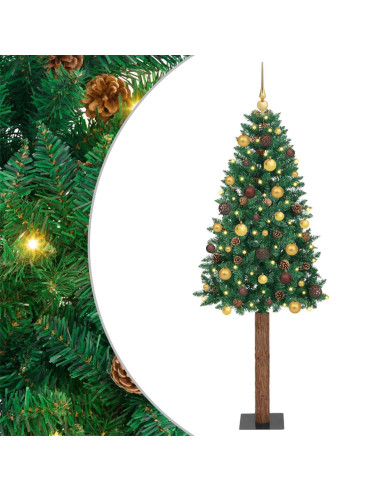 Albero di Natale snodato con 300 LED con supporto Verde 180 cm