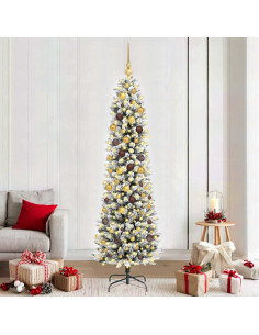 Albero di Natale artificiale Bianco 210 cm
