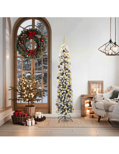 Albero di Natale artificiale con 300 LED Verde 180 cm