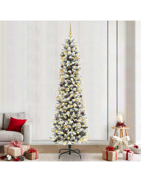 Albero di Natale artificiale Bianco 240 cm