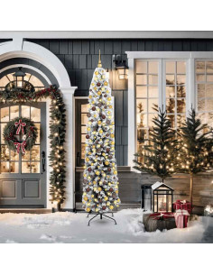 Albero di Natale artificiale con 300 LED Verde 210 cm