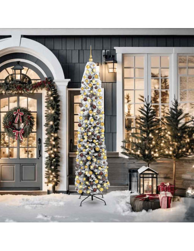 Albero di Natale artificiale con 300 LED Verde 210 cm
