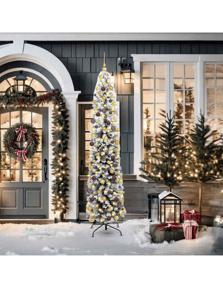 Albero di Natale artificiale con 300 LED Verde 210 cm