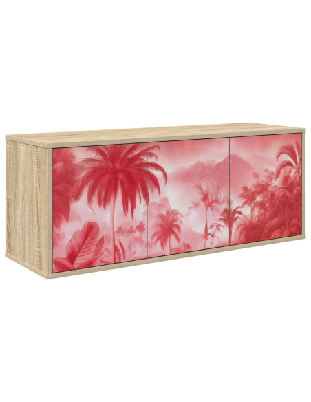 Mobile TV da Parete AACHEN 102 x 33 x 40 cm Rovere Sonoma