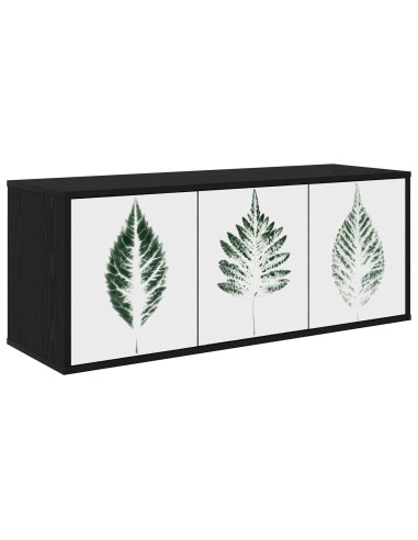 Mobile TV da Parete HANAU 102 x 33 x 40 cm Rovere Nero