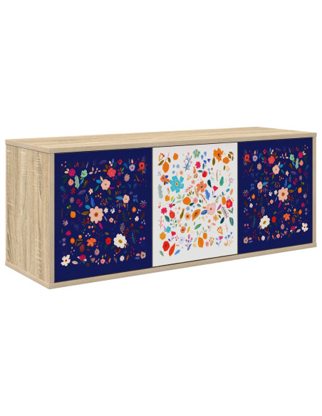 Mobile TV da Parete MAINZ 102 x 33 x 40 cm Rovere Sonoma