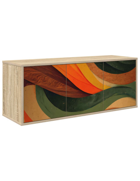 Mobile TV da Parete BONN 102 x 33 x 40 cm Rovere Sonoma