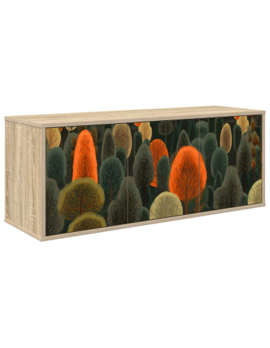 Mobile TV da Parete ZAANDAM 102 x 33 x 40 cm Rovere Sonoma