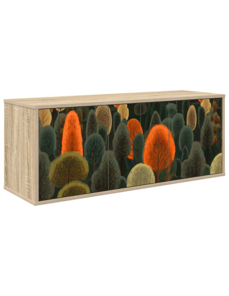 Mobile TV da Parete ZAANDAM 102 x 33 x 40 cm Rovere Sonoma