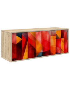 Mobile TV da Parete HEESCH 102 x 33 x 40 cm Rovere Sonoma